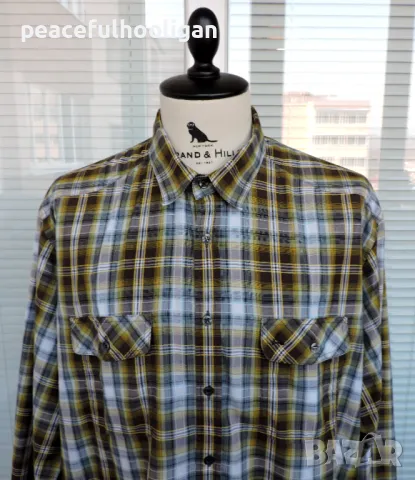 Schoffel - мъжка карирана риза за туризъм с дълъг ръкав размер XXL, снимка 2 - Ризи - 49781491