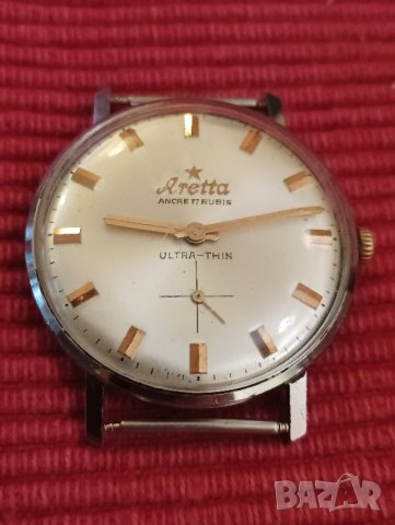 Стар мъжки часовник Aretta, Швейцария. , снимка 6 - Мъжки - 43732577