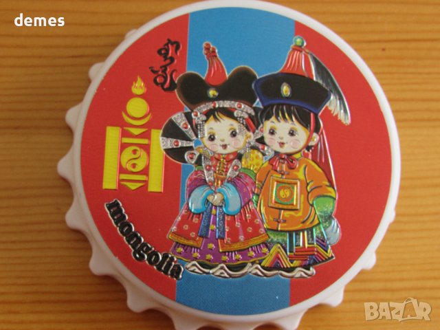 Голям автентичен магнит от Монголия-серия-отварачка, снимка 4 - Колекции - 43250799