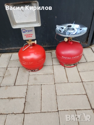 Газова бутилка 5 литра с котлон и печка , снимка 3 - Печки, фурни - 52493019