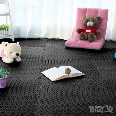 Професионална водоустойчива подложка от EVA пяна тип пъзел, 12 части XJJ289-BK-12, снимка 3 - Облицовки - 48995189