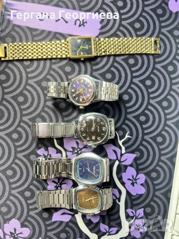 Лот от 6 работещи часовника – Полет, Слава, Восток, Citizen, Havilland, снимка 2 - Мъжки - 52032149