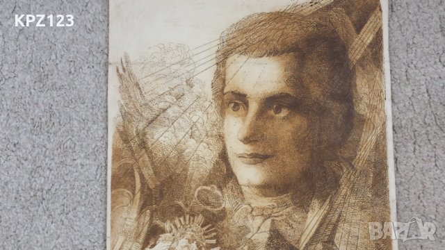 КАРТИНА ЖЕНСКИ ОБРАЗ 80 г./ Данаил Игнатов, снимка 2 - Картини - 29059635