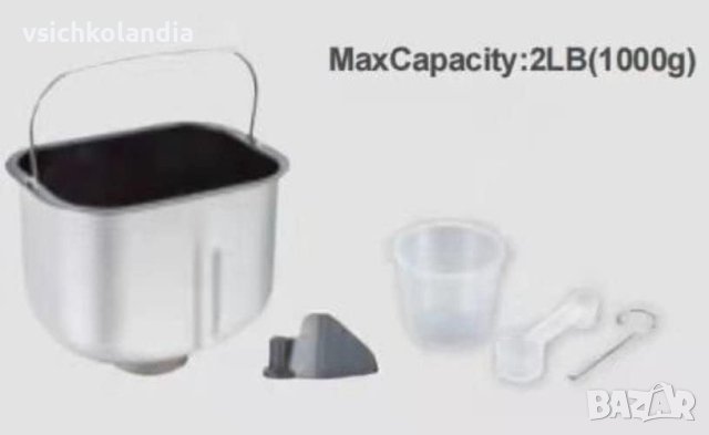 Хлебопекарна 600W BAKER (код 732), снимка 3 - Хлебопекарни - 43019972