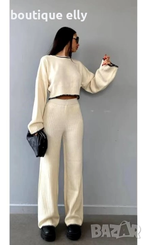 дамски комплект в черно и бяло, снимка 3 - Комплекти - 52283335