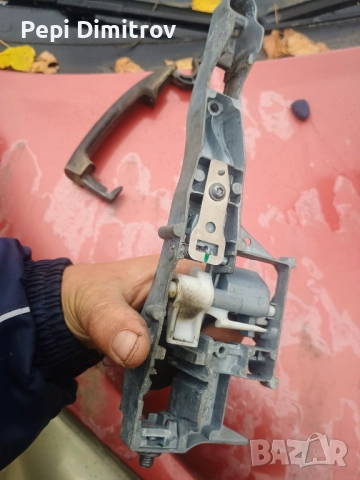 Предна лява дръжка + основа за отваряне врата Peugeot 207 (2006-2015, Пежо 207