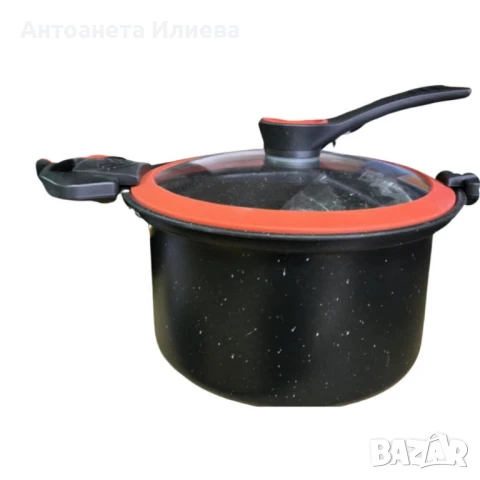 Херметическа тенджера заключващ капак  с незалепващо покритие - 24см, 26см, 28см