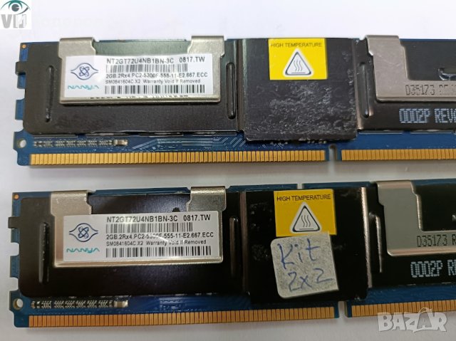 DDR2 ECC 4GB Kit(2х2GB) 667/ PC2-5300 Nanya