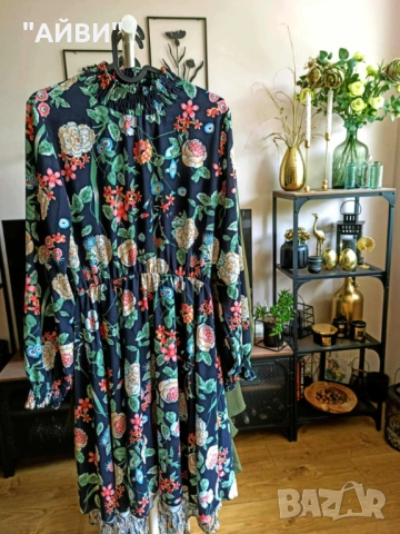 Дамска маркова цветна рокля