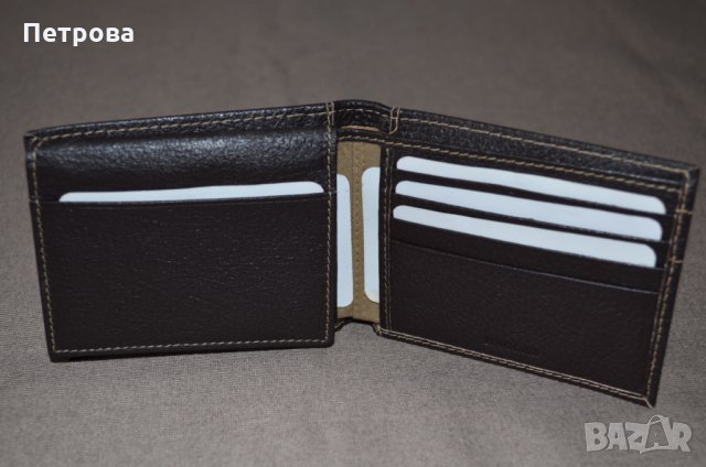 Haggar Pebble Passcase малък хоризонтален портфейл до 12 карти, снимка 8 - Портфейли, портмонета - 32742878