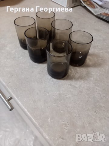 6 бр нови стъклени чаши, снимка 2 - Чаши - 43900568