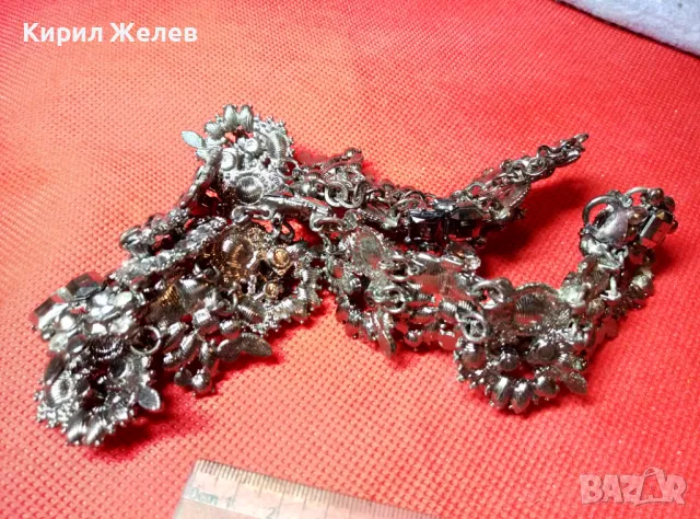 ЕФЕКТНА АР НУВО СТИЛ КРИСТАЛНА ОГЪРЛИЦА НАКИТ УКРАШЕНИЕ 47322, снимка 5 - Колиета, медальони, синджири - 47296231