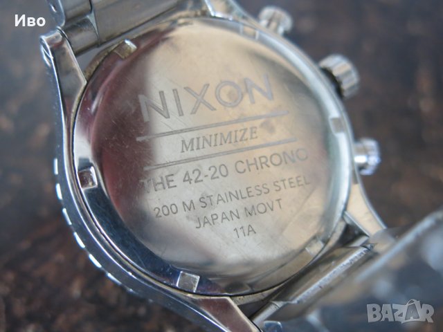 Дамски часовник Nixon Minimize The 42-20 Chronograph със Swarovski кристали, снимка 10 - Дамски - 43398933