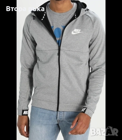 Nike fleece горнище мъжка оригинален , снимка 2 - Спортни дрехи, екипи - 52931904