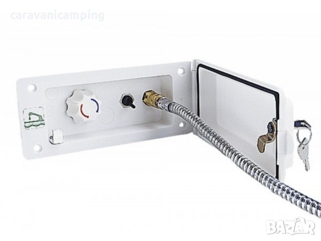 ВЪНШЕН ДУШ ЗА ВГРАЖДАНЕ С ТОПЛА И СТУДЕНА ВОДА 061098, снимка 2 - Аксесоари и консумативи - 27776241