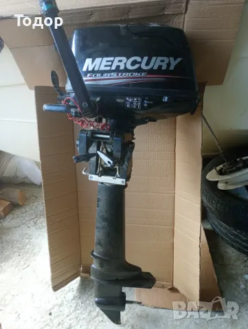 Продавам Mercury - Four Stroke 5HP, 4т-2014, внос от Италия, за части, снимка 2 - Воден транспорт - 47897648