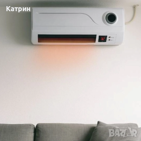 Нова отоплителна печка за стена Rosberg R51973A с мощност 2000W. Функции: Отопление с въздушен поток, снимка 2 - Отоплителни печки - 51924530