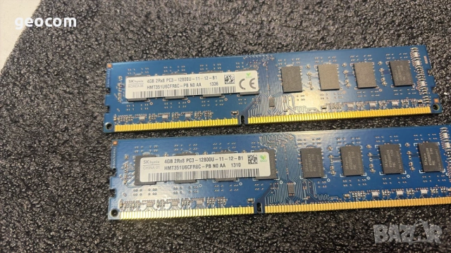 8GB (2x4GB) DDR3 SK-Hynix PC3-12800U (1600Mhz,CL-10,КИТ), снимка 2 - RAM памет - 53532539