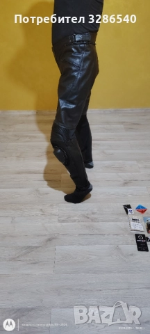 Кожен мото панталон, снимка 5 - Панталони - 52165537