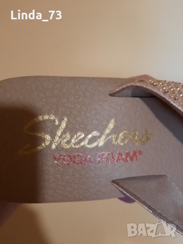 Дамски чехли-"Skechers"-№40, цвят-пепел от рози. Закупени от Германия., снимка 7 - Чехли - 22375226