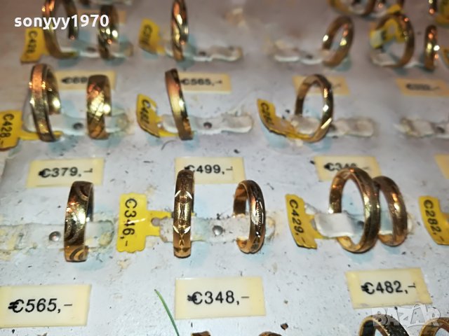 златни пРъстени-халки 39бр-внос германия 1007211949, снимка 2 - Антикварни и старинни предмети - 33482925