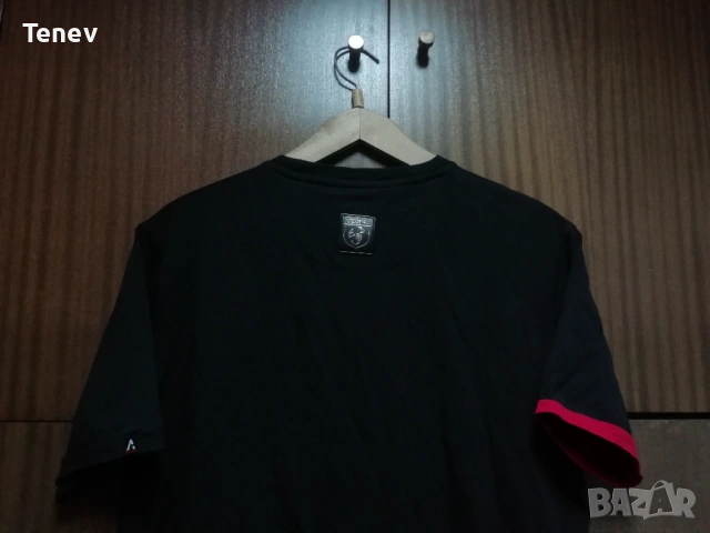 Abarth оригинална тениска фланелка Абарт мъжка черна XL , снимка 3 - Тениски - 53089501