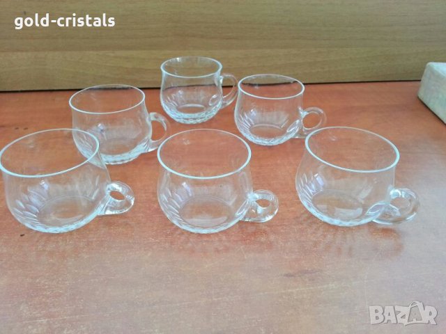 ретро кристални  чаши за пунш кафе чай 