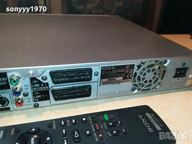 sony rdr-hx720 dvd recorder-hdd/dvd-160gb+remote, снимка 17 - Плейъри, домашно кино, прожектори - 29059256