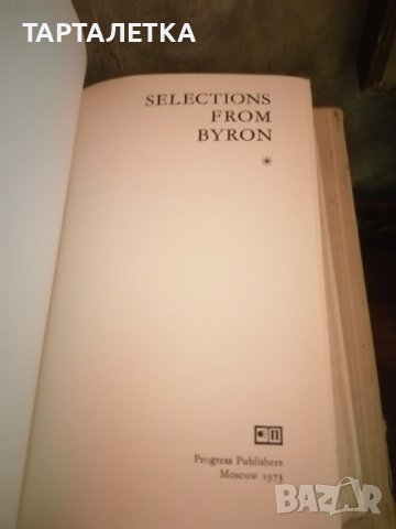 Книга G.G.Byron selections from byron Байрон, снимка 2 - Художествена литература - 43535297