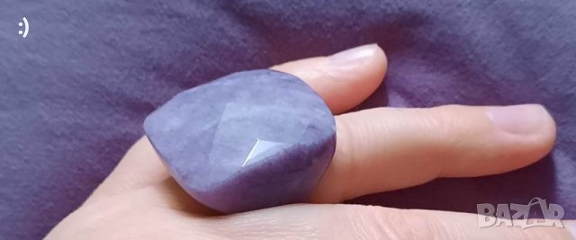 Масивен пръстен от АМЕТИСТ, снимка 3 - Пръстени - 40689026