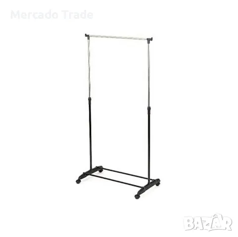Декоративен щендер Mercado Trade, За дрехи, Регулируем, Черен, Сребрист, снимка 4 - Етажерки - 48862446
