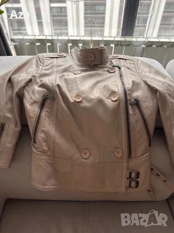 Кожено яке Karl Lagerfeld, снимка 3 - Якета - 48472645