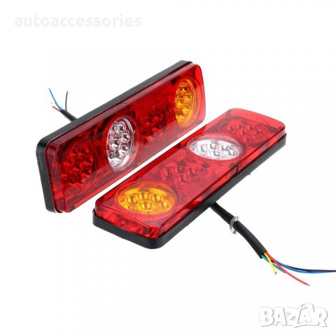 3000053974 Комплект LED стопове мигач задна светлина 12V за камион, бус, ТИР, ремарке ST0151, снимка 1