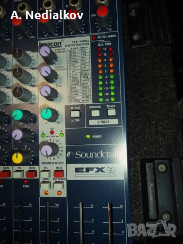 Audiomixer Soundcraft EFX8, снимка 4 - Ресийвъри, усилватели, смесителни пултове - 53481820