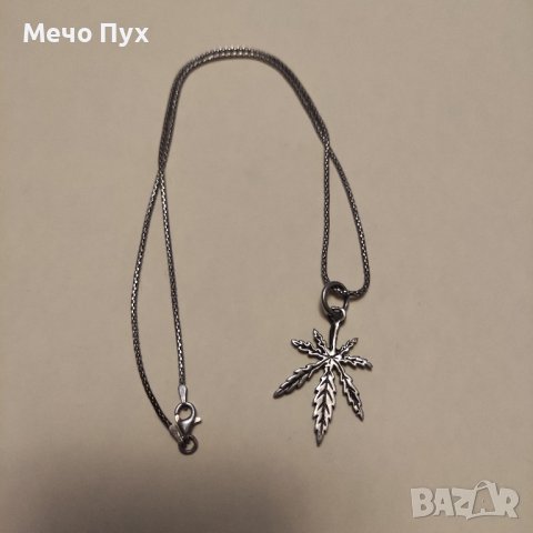 Сребърен синджир с висулка (232), снимка 4 - Колиета, медальони, синджири - 43689984