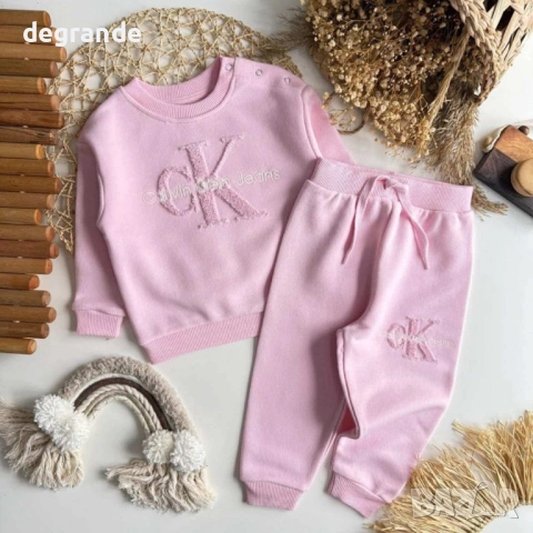 Детски комплект Calvin Klein   Чист Памук  От  6-9 м.  до  3-4  г.  