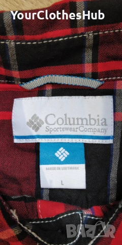 Columbia L size Мъжка риза с дълъг ръкав, снимка 2 - Ризи - 53142689