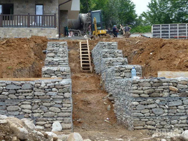 ГАБИОНИ за ПОДПОРНИ стени Произвеждаме ПЛЕТЕНИ Габиони --за укрепване на наклони --за терасиране на , снимка 2 - Строителни материали - 42784873