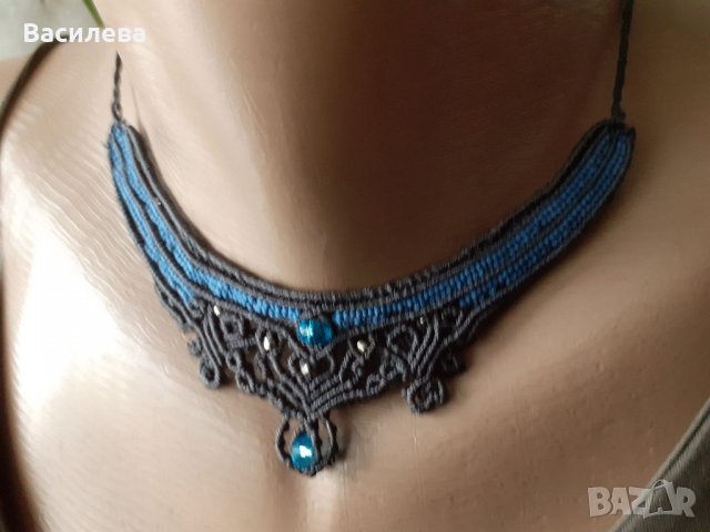 Колие, микро макраме, снимка 2 - Колиета, медальони, синджири - 38428088
