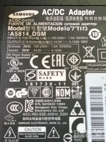 Оригинално захранване SAMSUNG 14V, 58W, снимка 2 - Друга електроника - 48659591