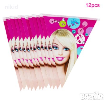 Барби barbie Парти Гирлянд Знаменца Флаг Банер