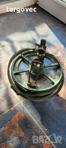 старинен морски бронзов Компас корабен и пеленгатор, снимка 2 - Антикварни и старинни предмети - 51649483