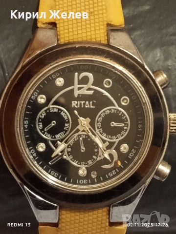 Унисекс часовник RITAL QUARTZ красив стилен дизайн 49017, снимка 4 - Мъжки - 52265319