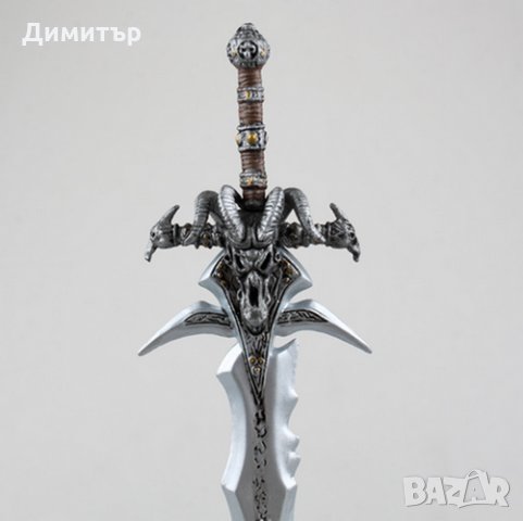 Статуетка LED лампа лед Меч World of Warcraft Lich King Sad Sword Arthas Артас Уаркрафт фигура, снимка 3 - Други ценни предмети - 28519809