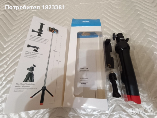 Мини статив HAMA Multi 4in1, снимка 3 - Друга електроника - 51719683