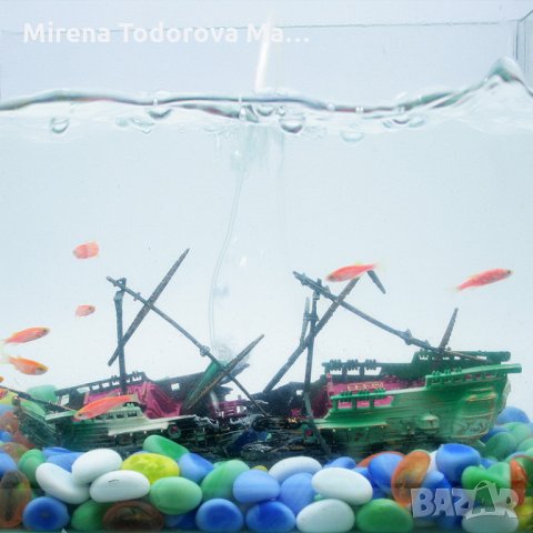 Аквариум Декорация въздушно движение на частите кораб за помпа, снимка 11 - Оборудване за аквариуми - 35522750