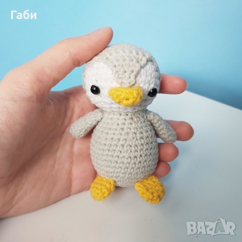 Ръчно плетено пингвинче, амигуруми играчка, снимка 6 - Плюшени играчки - 27859339