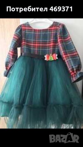 Детска коледна рокля, снимка 1 - Детски рокли и поли - 43090007