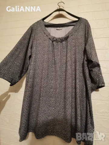 СТРАХОТНА ТУНИКА ЕФЕКТЕН ДЕСЕН 4XL-5XL, снимка 5 - Туники - 49732633
