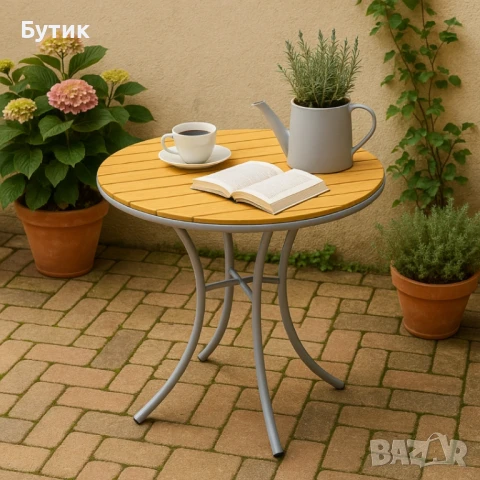 Маса Muhler Bistro Polywood, 70xH72см, снимка 5 - Маси - 50276087